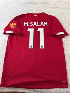 Liverpool FC #11 Mohamed Salah 2019-20 New Balance Home Premier League Jersey